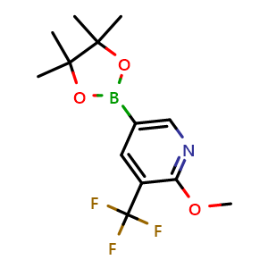 2-methoxy-5-(4,4,5,5-tetramethyl-1,3,2-dioxaborolan-2-yl)-3-(trifluoromethyl)pyridine