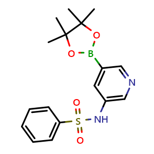 N-(5-(4,4,5,5-tetramethyl-1,3,2-dioxaborolan-2-yl)pyridin-3-yl)benzenesulfonamide
