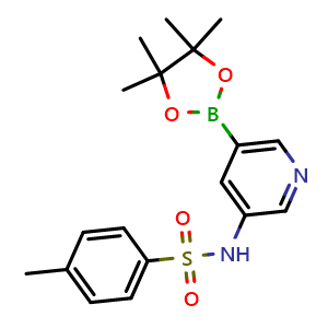 4-methyl-N-(5-(4,4,5,5-tetramethyl-1,3,2-dioxaborolan-2-yl)pyridin-3-yl)benzenesulfonamide
