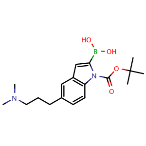 (1-(tert-butoxycarbonyl)-5-(3-(dimethylamino)propyl)-1H-indol-2-yl)boronic acid