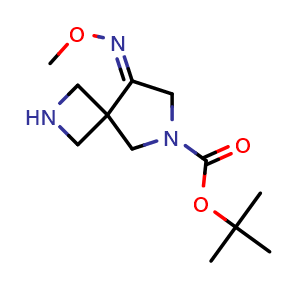 tert-butyl (E)-8-(methoxyimino)-2,6-diazaspiro[3.4]octane-6-carboxylate