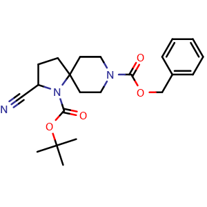 8-benzyl 1-(tert-butyl) 2-cyano-1,8-diazaspiro[4.5]decane-1,8-dicarboxylate