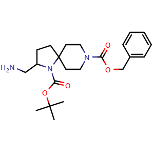 8-benzyl 1-(tert-butyl) 2-(aminomethyl)-1,8-diazaspiro[4.5]decane-1,8-dicarboxylate