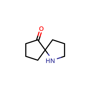 Chemical structure of 1-Azaspiro[4.4]nonan-6-one , CAS 1314968-08-5, AChemBlock Q53939