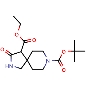 8-(tert-butyl) 4-ethyl 3-oxo-2,8-diazaspiro[4.5]decane-4,8-dicarboxylate