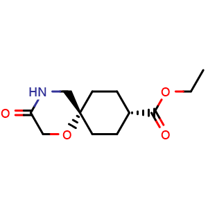 ethyl (6s,9s)-3-oxo-1-oxa-4-azaspiro[5.5]undecane-9-carboxylate
