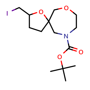 tert-butyl 2-(iodomethyl)-1,7-dioxa-10-azaspiro[4.6]undecane-10-carboxylate