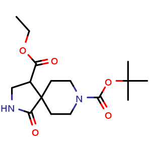 8-(tert-butyl) 4-ethyl 1-oxo-2,8-diazaspiro[4.5]decane-4,8-dicarboxylate