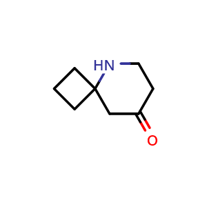 Chemical structure of 5-azaspiro[3.5]nonan-8-one , CAS 362053-33-6, AChemBlock Q54126