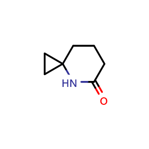 Chemical structure of 4-azaspiro[2.5]octan-5-one , CAS 546114-04-9, AChemBlock Q54160