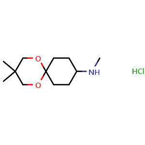 N,3,3-trimethyl-1,5-dioxaspiro[5.5]undecan-9-amine hydrochloride