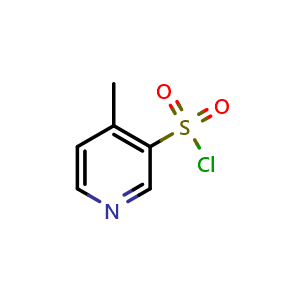Chemical structure of 4-methylpyridine-3-sulfonyl chloride , CAS 372198-42-0, AChemBlock Q54176