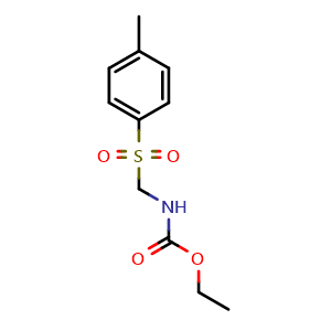 Chemical structure of ethyl (tosylmethyl)carbamate , CAS 2850-26-2, AChemBlock Q54197