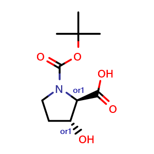 rel-(2R,3R)-1-(tert-butoxycarbonyl)-3-hydroxypyrrolidine-2-carboxylic acid