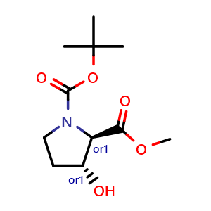rel-1-(tert-butyl) 2-methyl (2R,3R)-3-hydroxypyrrolidine-1,2-dicarboxylate