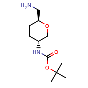 tert-butyl ((3R,6S)-6-(aminomethyl)tetrahydro-2H-pyran-3-yl)carbamate
