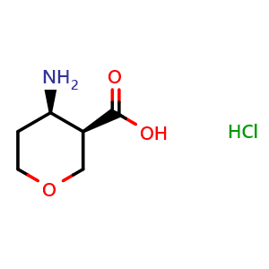 (3R,4R)-4-aminotetrahydro-2H-pyran-3-carboxylic acid hydrochloride