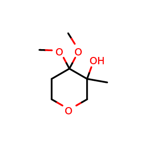 4,4-dimethoxy-3-methyltetrahydro-2H-pyran-3-ol
