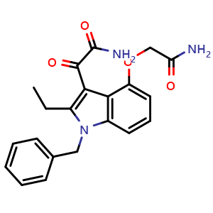 2-(4-(2-amino-2-oxoethoxy)-1-benzyl-2-ethyl-1H-indol-3-yl)-2-oxoacetamide