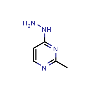 Chemical structure of 4-hydrazineyl-2-methylpyrimidine , CAS 54759-99-8, AChemBlock Q54682