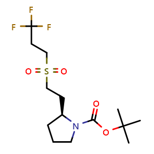 tert-butyl (S)-2-(2-((3,3,3-trifluoropropyl)sulfonyl)ethyl)pyrrolidine-1-carboxylate