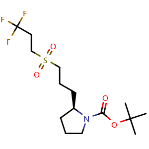 tert-butyl (S)-2-(3-((3,3,3-trifluoropropyl)sulfonyl)propyl)pyrrolidine-1-carboxylate