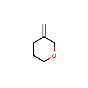 Chemical structure of 3-Methylenetetrahydro-2H-pyran , CAS 88073-01-2, AChemBlock Q54979