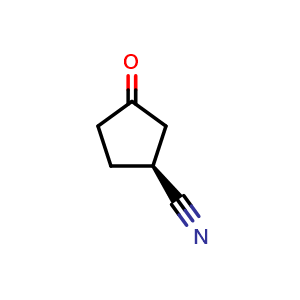 Chemical structure of (S)-3-oxocyclopentane-1-carbonitrile , CAS 1821771-40-7, AChemBlock Q55085