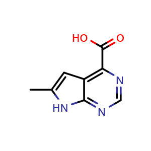6-methyl-7H-pyrrolo[2,3-d]pyrimidine-4-carboxylic acid