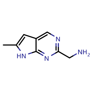(6-methyl-7H-pyrrolo[2,3-d]pyrimidin-2-yl)methanamine
