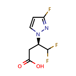 (R)-4,4-difluoro-3-(3-fluoro-1H-pyrazol-1-yl)butanoic acid