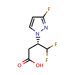 (S)-4,4-difluoro-3-(3-fluoro-1H-pyrazol-1-yl)butanoic acid