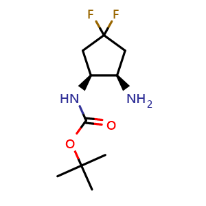 tert-butyl ((1S,2R)-2-amino-4,4-difluorocyclopentyl)carbamate