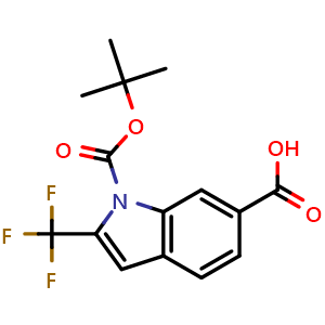 1-(tert-butoxycarbonyl)-2-(trifluoromethyl)-1H-indole-6-carboxylic acid