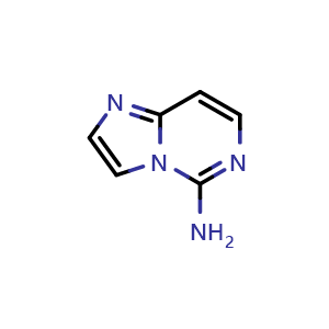 Chemical structure of imidazo[1,2-c]pyrimidin-5-amine , CAS 1415729-03-1, AChemBlock Q55453