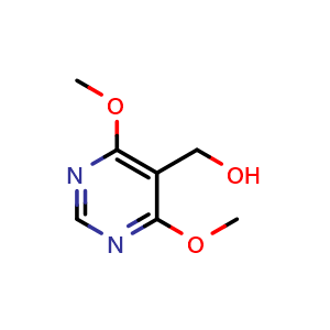 Chemical structure of (4,6-dimethoxypyrimidin-5-yl)methanol , CAS 1182792-70-6, AChemBlock Q55476