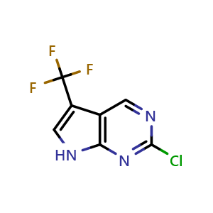 2-chloro-5-(trifluoromethyl)-7H-pyrrolo[2,3-d]pyrimidine