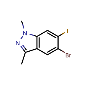 5-bromo-6-fluoro-1,3-dimethyl-1H-indazole