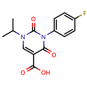 3-(4-fluorophenyl)-1-isopropyl-2,4-dioxo-1,2,3,4-tetrahydropyrimidine-5-carboxylic acid