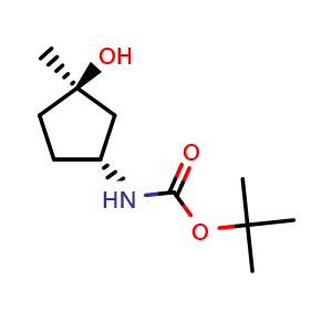 rel-tert-butyl ((1R,3R)-3-hydroxy-3-methylcyclopentyl)carbamate