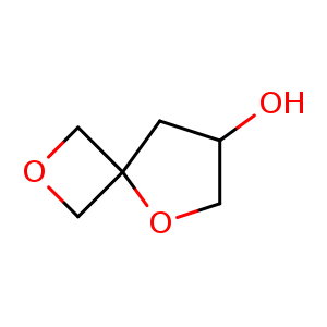 Chemical structure of 2,5-dioxaspiro[3.4]octan-7-ol , CAS 2103729-77-5, AChemBlock Q55881