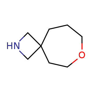 Chemical structure of 7-oxa-2-azaspiro[3.6]decane , CAS 1214875-28-1, AChemBlock Q56021