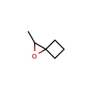 Chemical structure of 2-methyl-1-oxaspiro[2.3]hexane , CAS 2167013-65-0, AChemBlock Q56043
