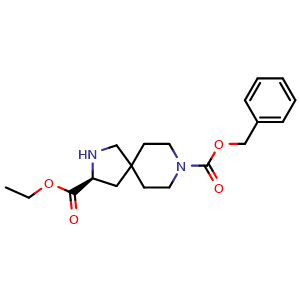8-benzyl 3-ethyl (S)-2,8-diazaspiro[4.5]decane-3,8-dicarboxylate