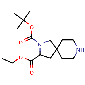 2-(tert-butyl) 3-ethyl 2,8-diazaspiro[4.5]decane-2,3-dicarboxylate