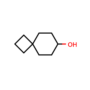Chemical structure of spiro[3.5]nonan-7-ol , CAS 1393450-96-8, AChemBlock Q56182