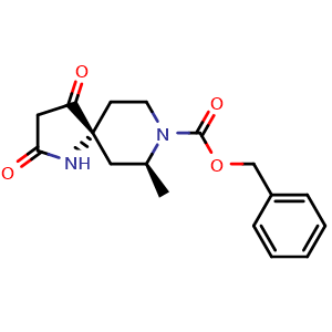 benzyl (5R,7S)-7-methyl-2,4-dioxo-1,8-diazaspiro[4.5]decane-8-carboxylate