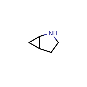 Chemical structure of 2-azabicyclo[3.1.0]hexane , CAS 27202-71-7, AChemBlock Q56284