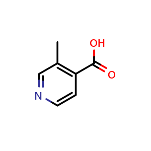 Chemical structure of 3-methylisonicotinic acid , CAS 4021-12-9, AChemBlock Q56301