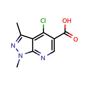 4-chloro-1,3-dimethyl-1H-pyrazolo[3,4-b]pyridine-5-carboxylic acid